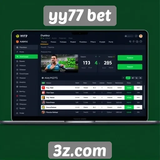 Interface do usuário no yy77 bet